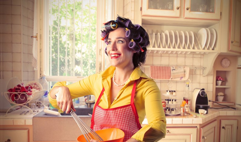 Lovers in the kitchen