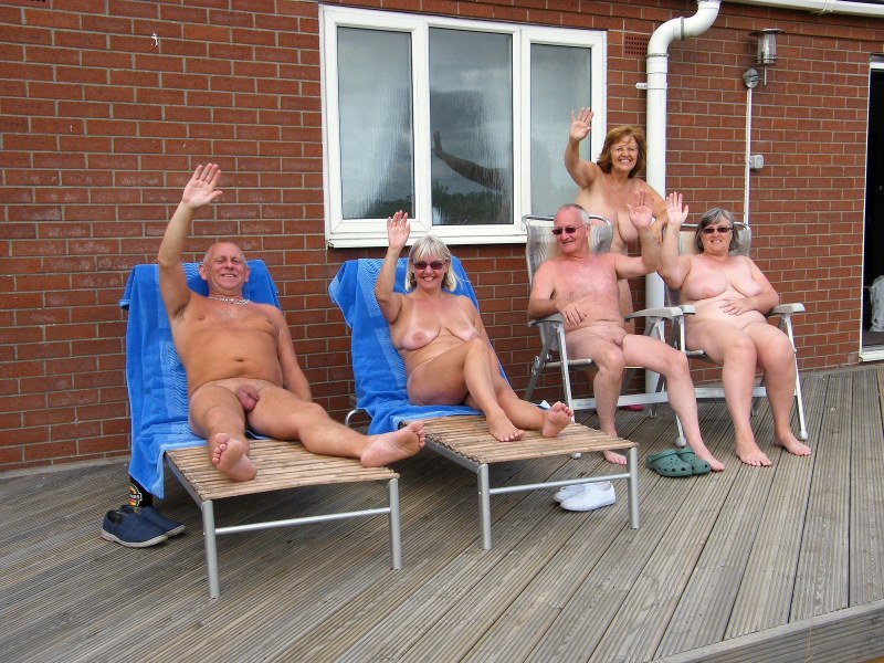 Mature nudists with men