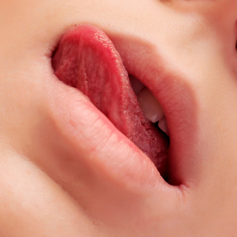 The beautiful vagina is large