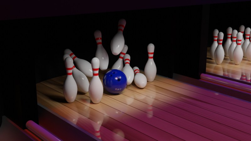 Bowling luminous ornament