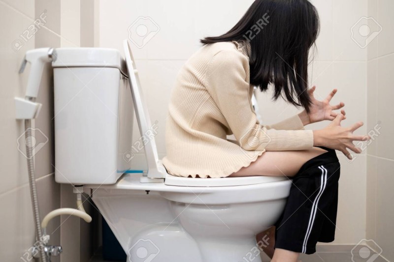 The girl has diarrhea