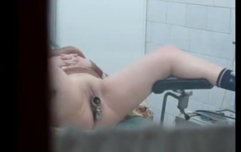 Naked women at the proctologist