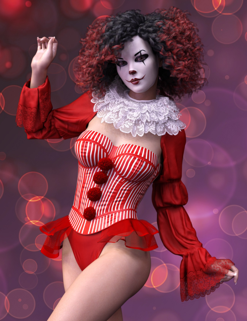 Clown with big breasts