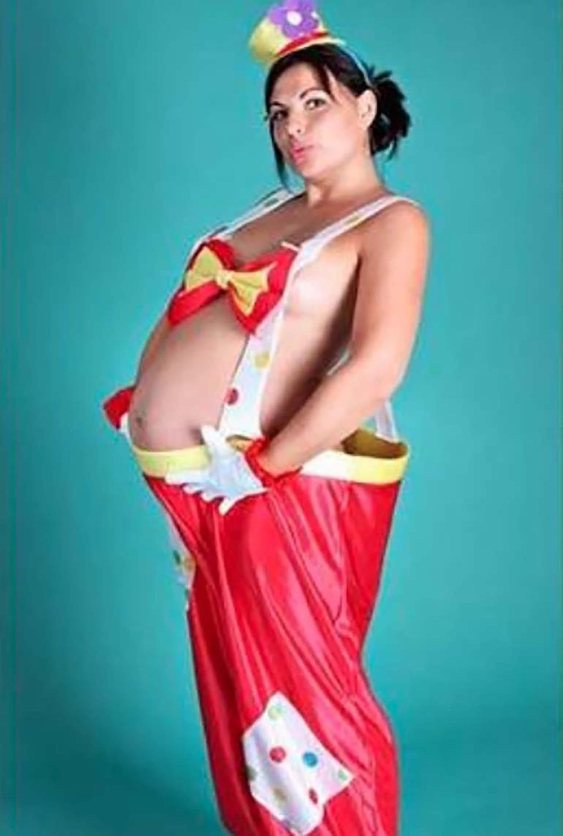 Clown with big breasts