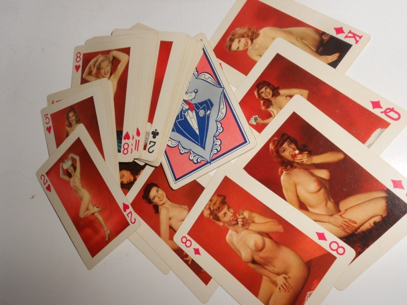 Erotic playing cards