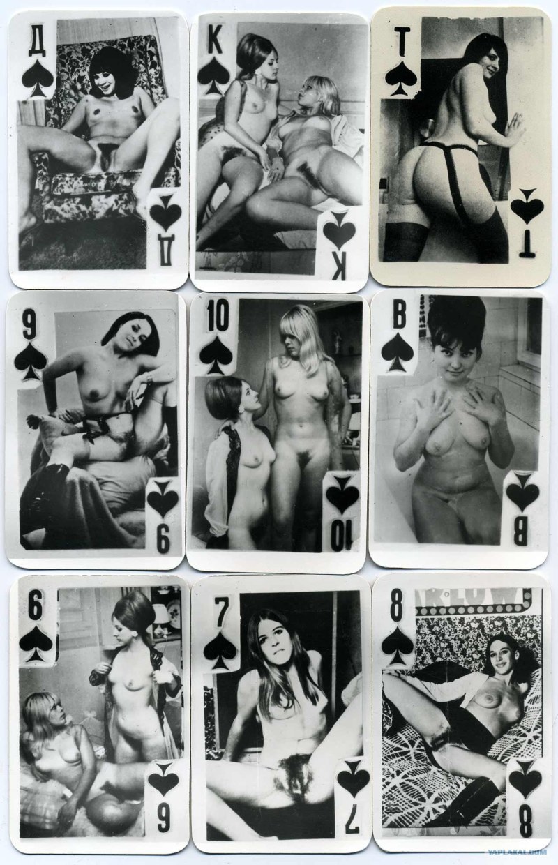 Erotic playing cards