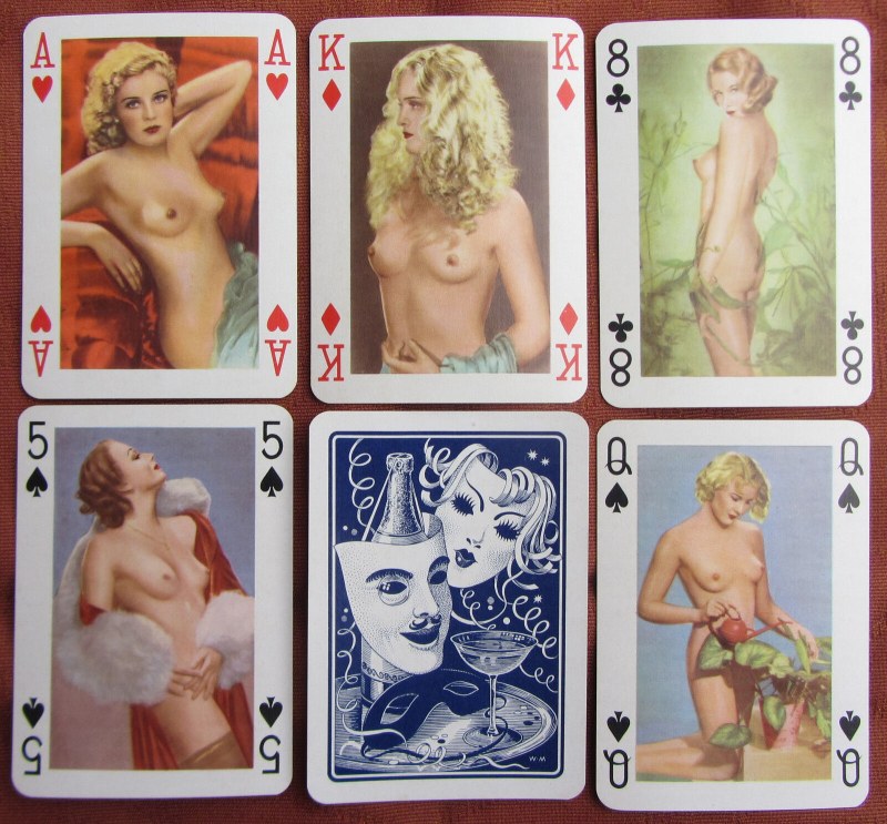 Playing cards pornography