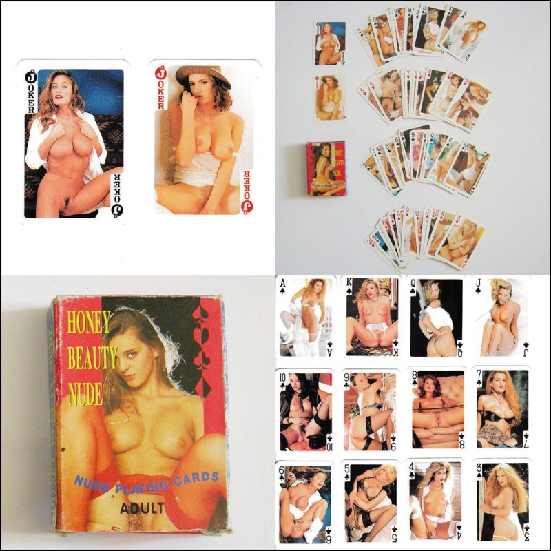 Old playing porn cards