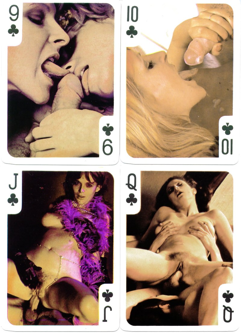 Erotic playing cards