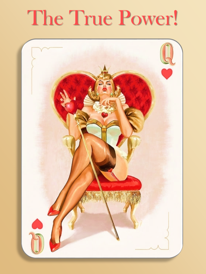 Erotic gaming cards