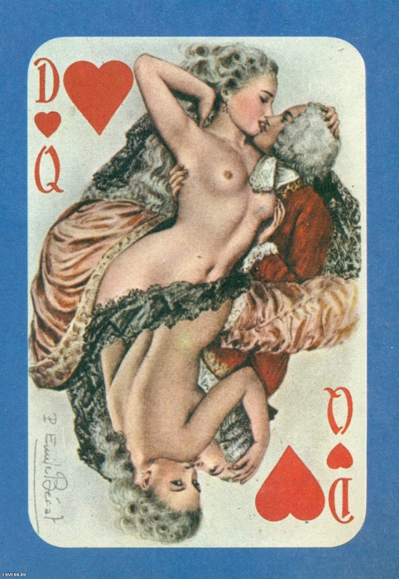 Pornographic playing cards