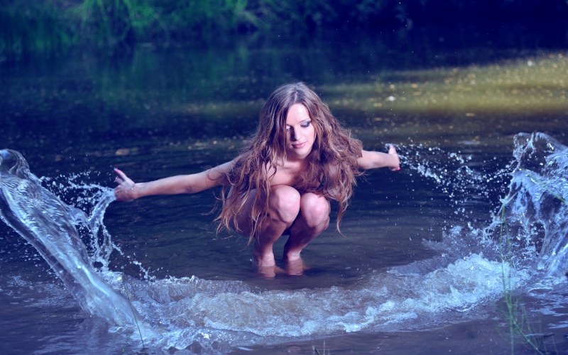Girl in the water