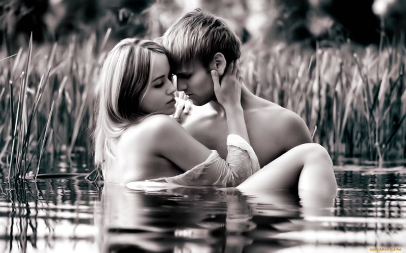 Guy and girl in water