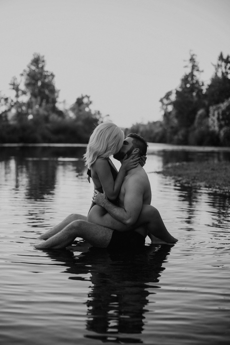 Erotic photo shoot of the couple