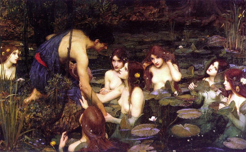 John Waterhouse Gilas and nymphs