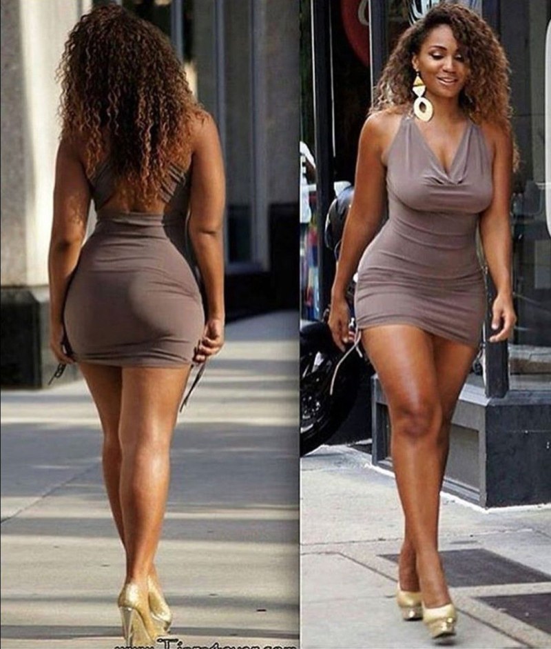 Rosee Divine in a dress