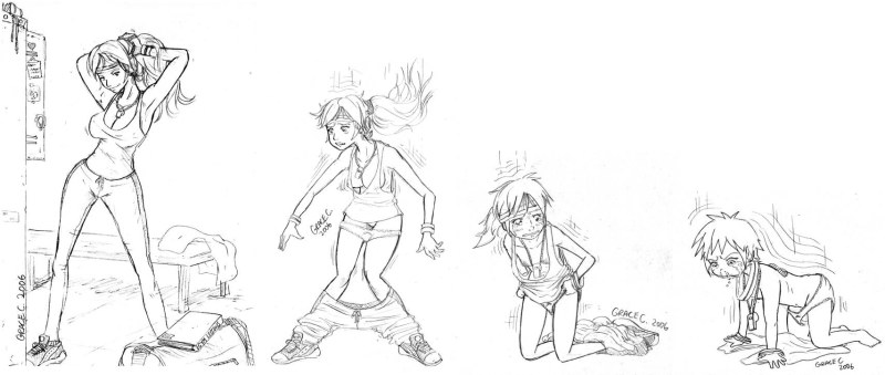 Anime's body transformation