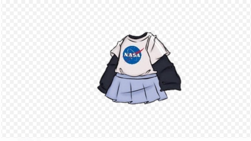 Gacha clothing without background