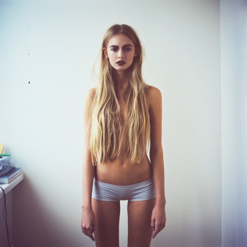 Anorexia in underwear