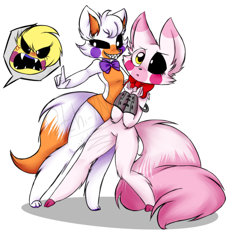 Mangle and Lolbit art
