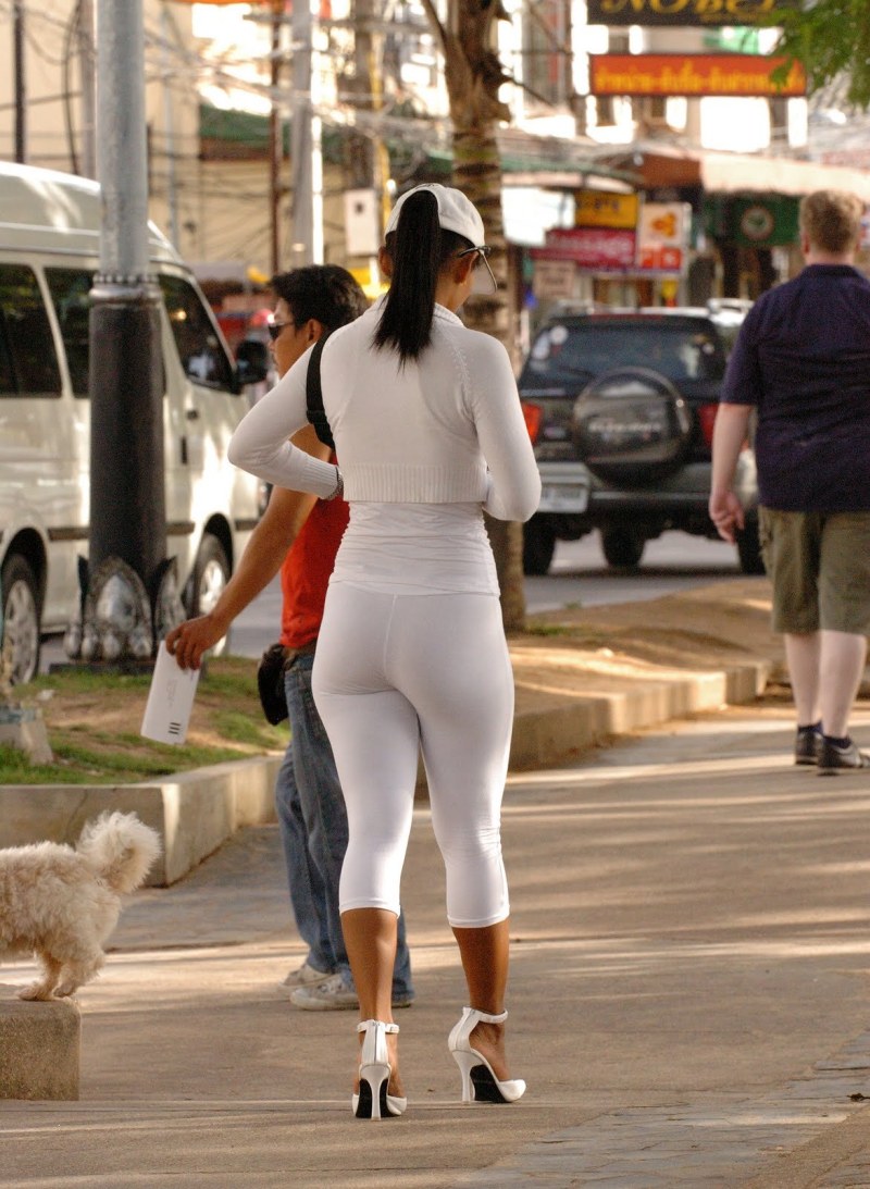 Girls in thong in public