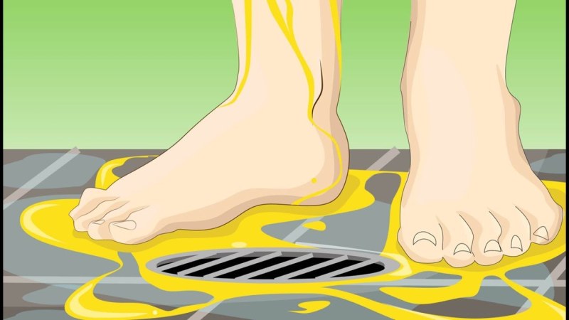 Do not urinate in the shower