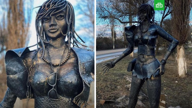 Monument to Olga in the Belgorod region