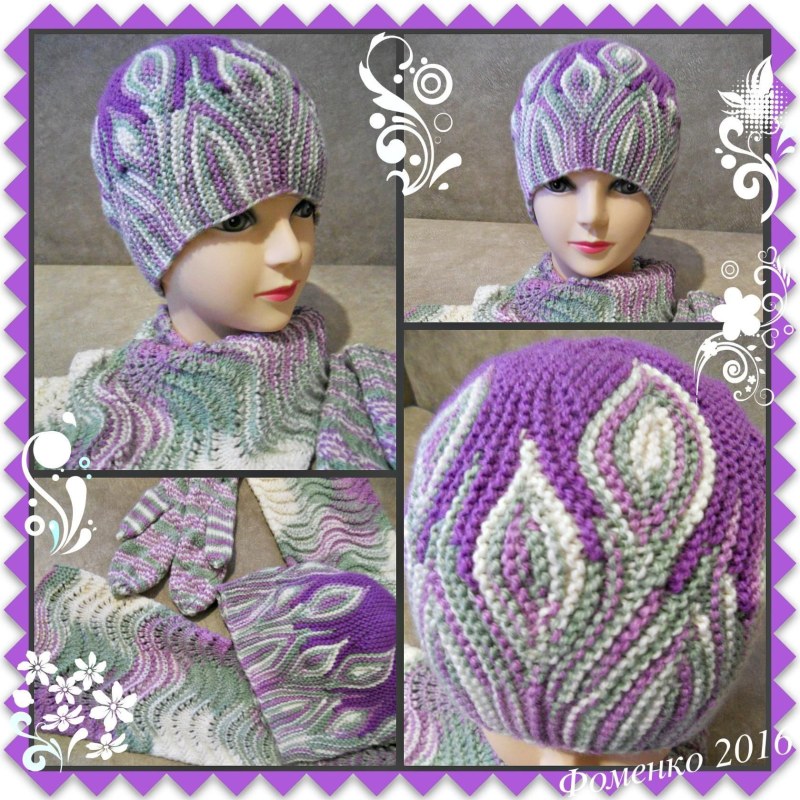 Knitting hats in the style of swing