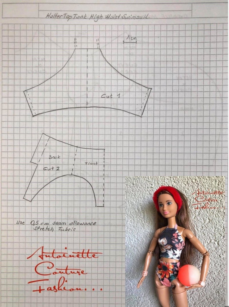 Patterns for sewing clothes for dolls Barbie