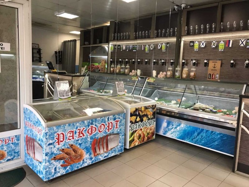 Fish and seafood store