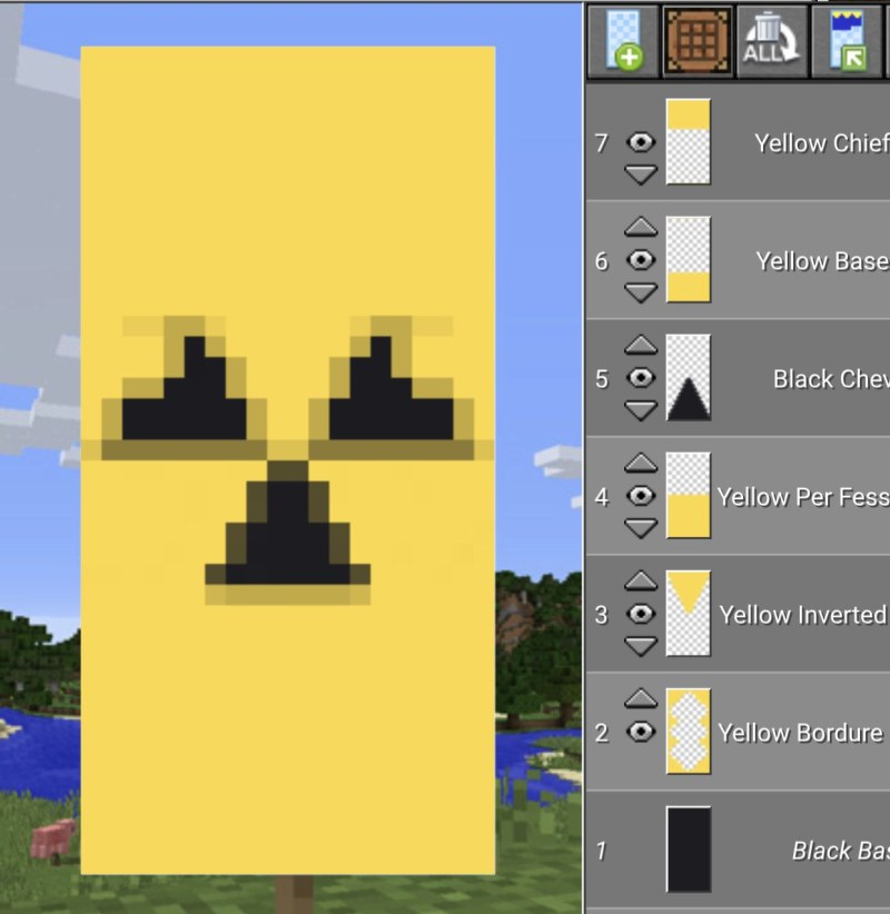Beautiful flag in minecraft