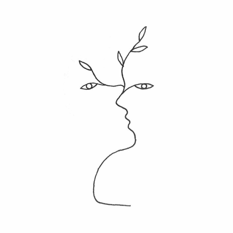 Angel with a black and white wing