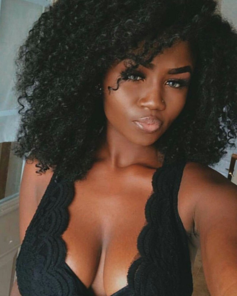 Afro with big tits