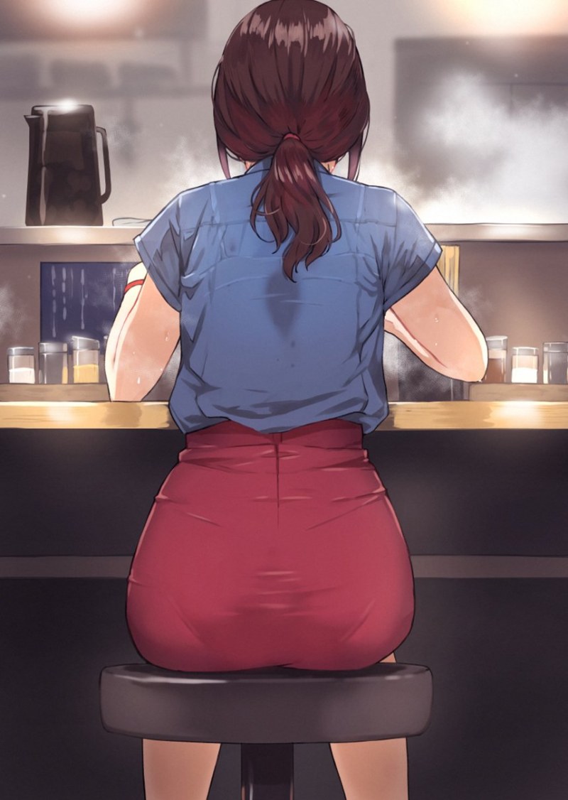 Girl with a big booty art