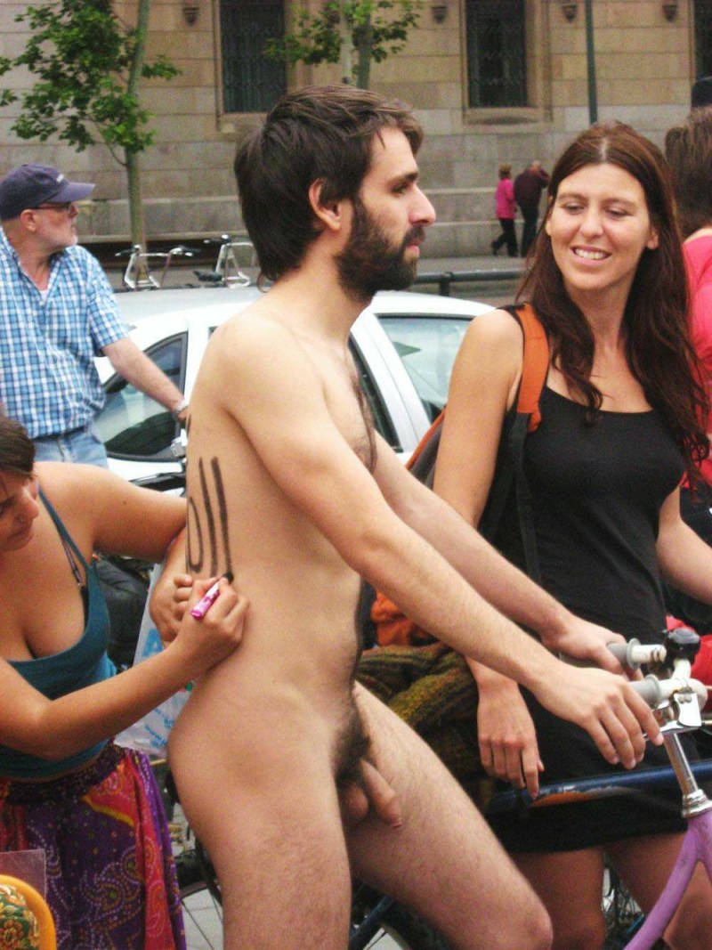 Guys naked at the festival