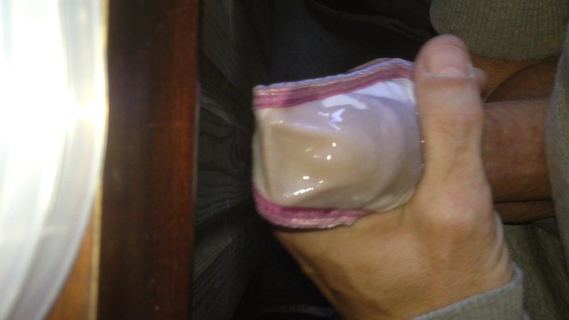 Cleaned butt in panties