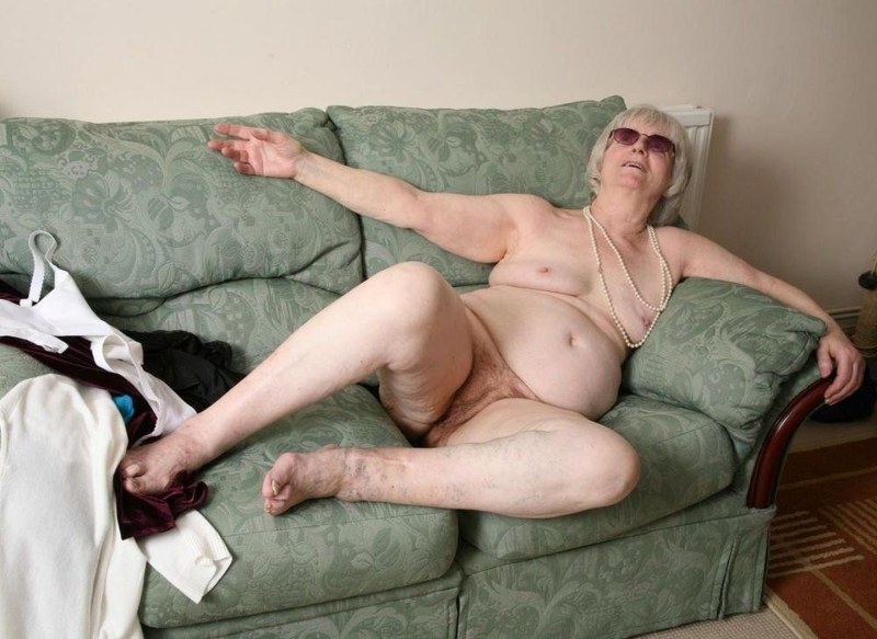 The old women undress on camera