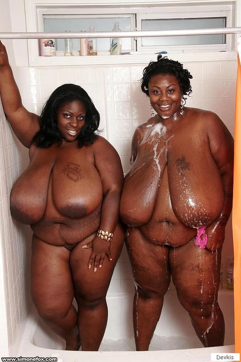 Naked fat black woman