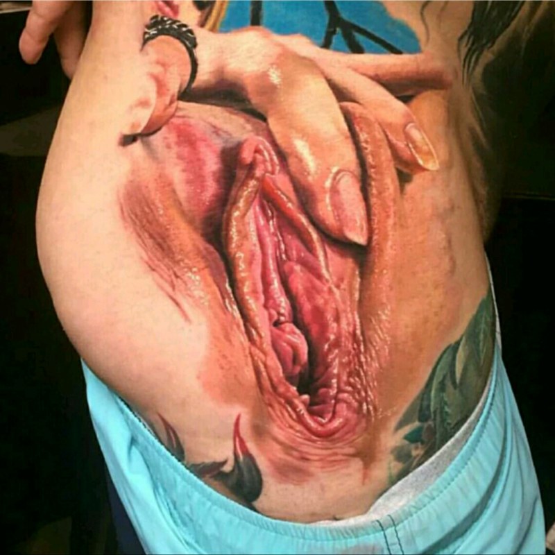 Anus tattoo