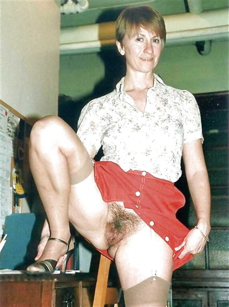 A huge vagina of an old woman