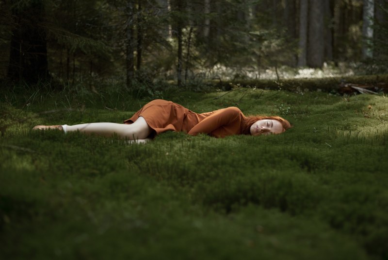 Beautiful Tatyana in the Woods