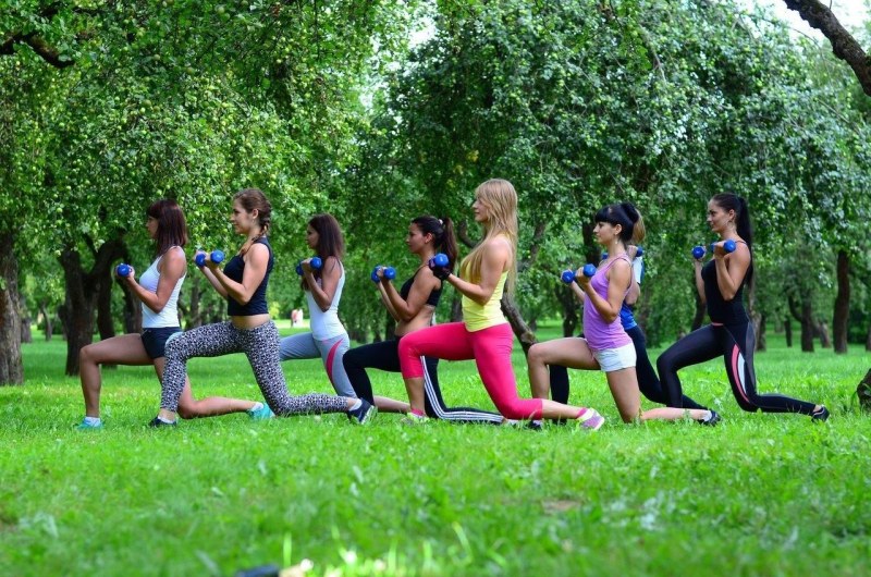 Two girls in swimsuits