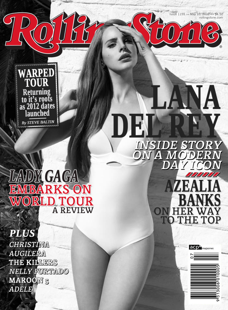 Lana del Rey on the cover of the magazine