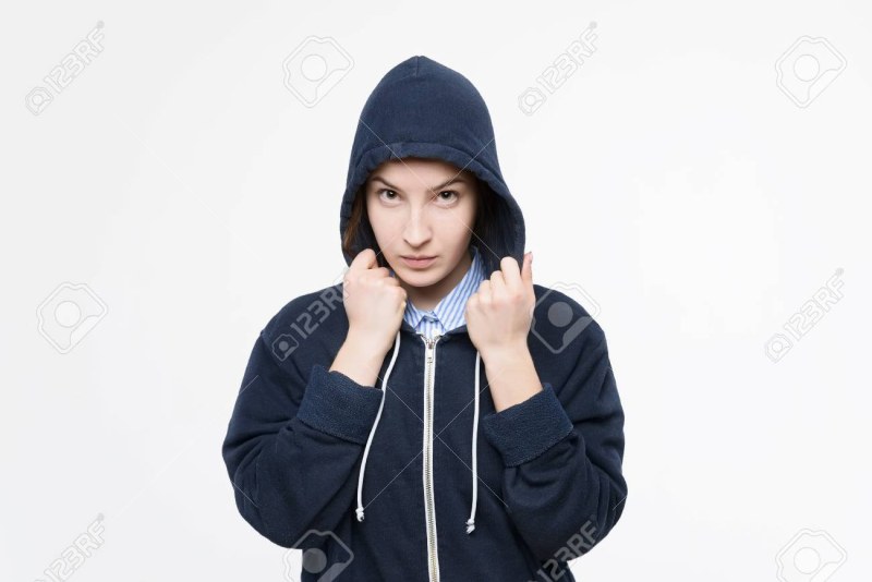 Short jacket with a hood