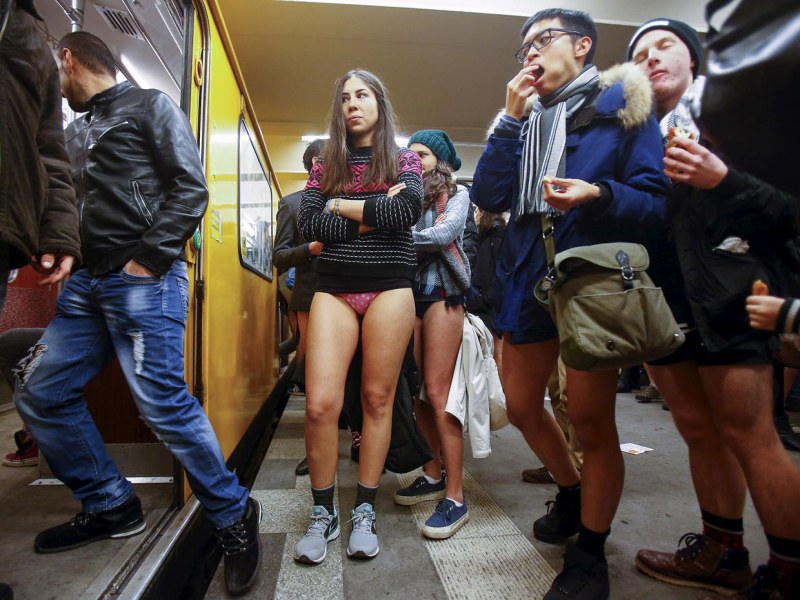 No Pants Subway Ride Moscow