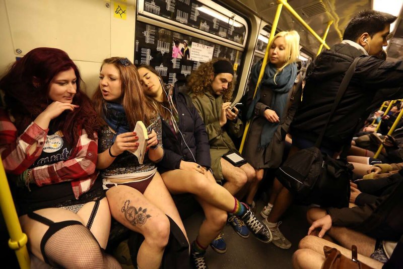 New York Metro without pants