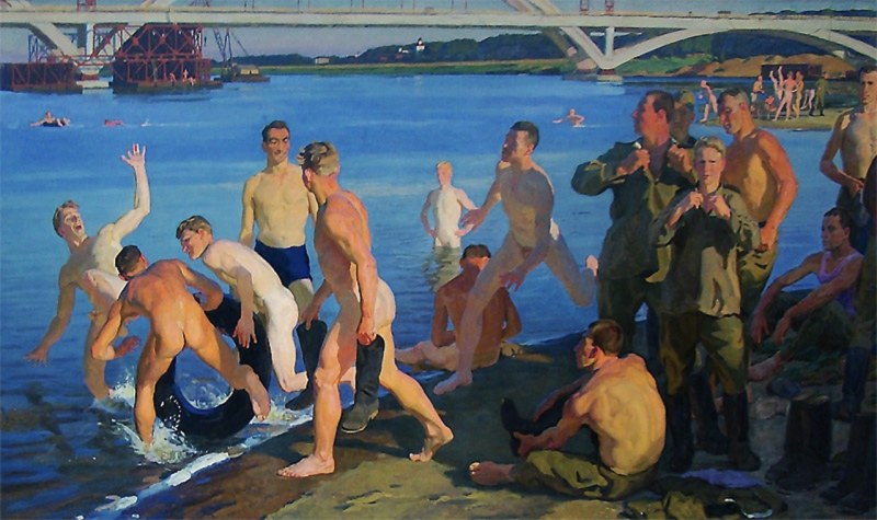 Dmitry Dmitrievich Zhilinsky Bathing Soldiers