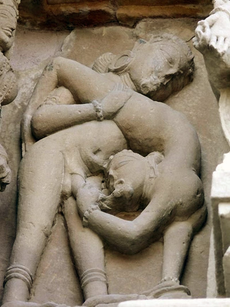 Temple in India with a pose of love photo