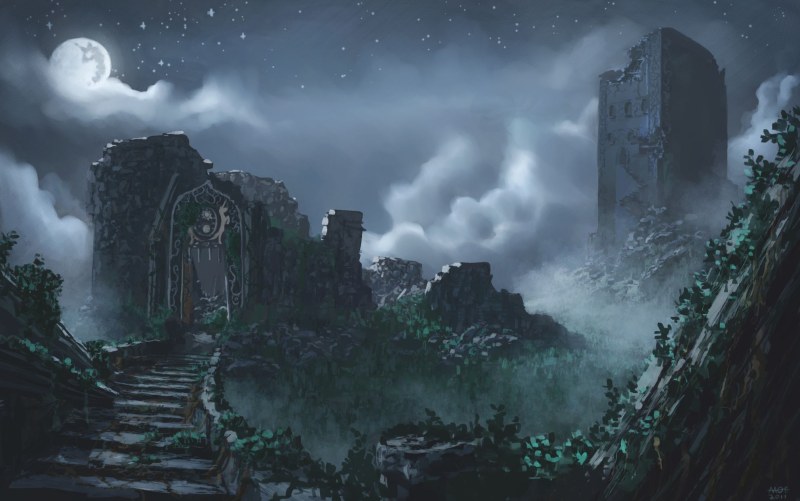 Gloomy ruins