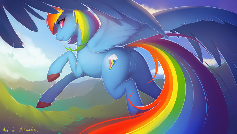 Reinbou Dash mlp art